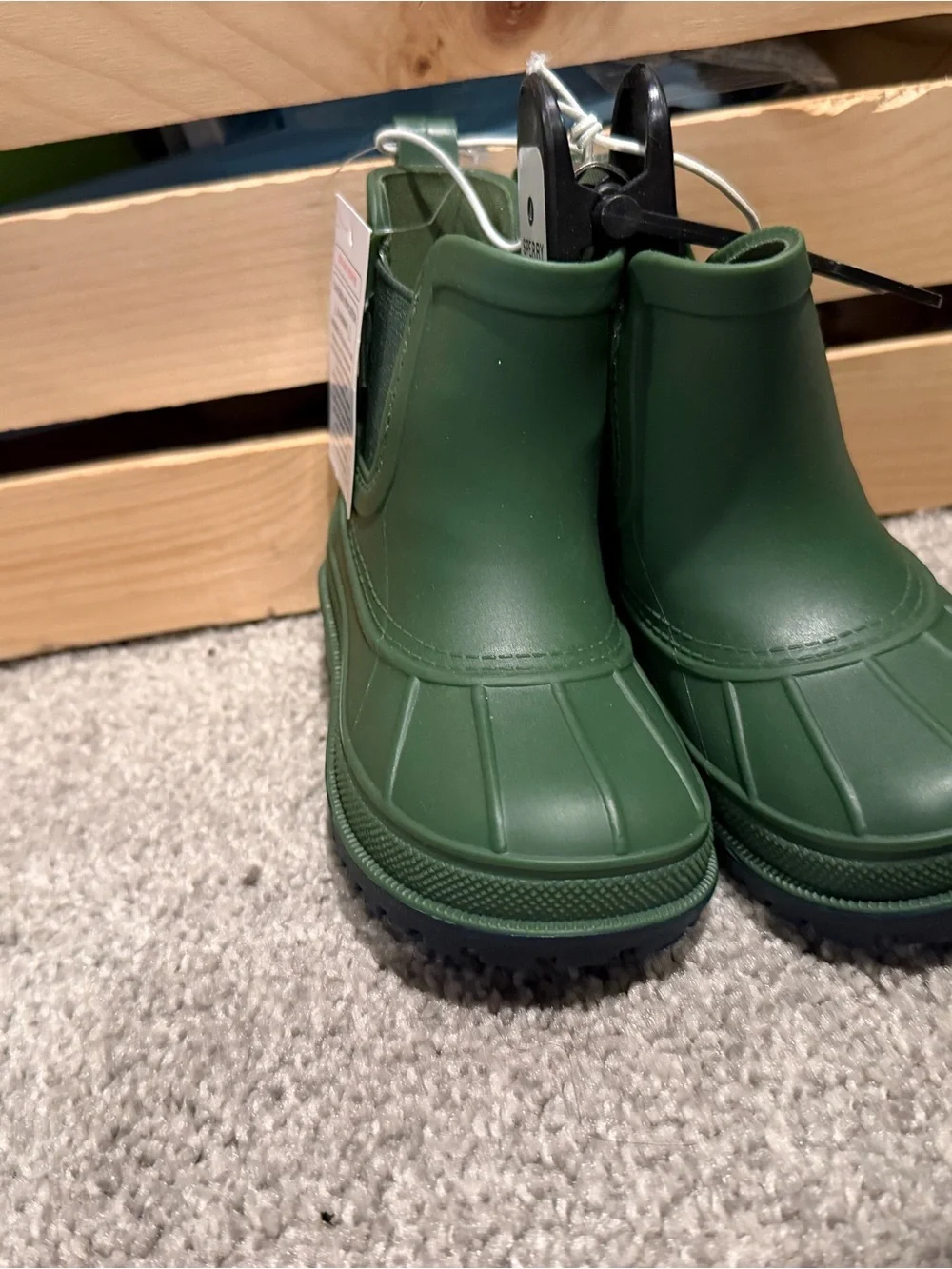 Kids Sperry Green Winter Tread Boots